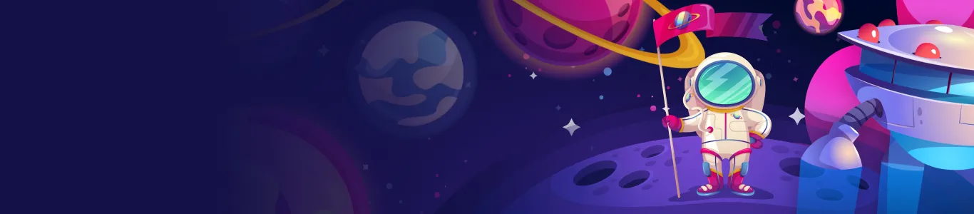 Milkyway astronaut exploring a colourful galaxy
